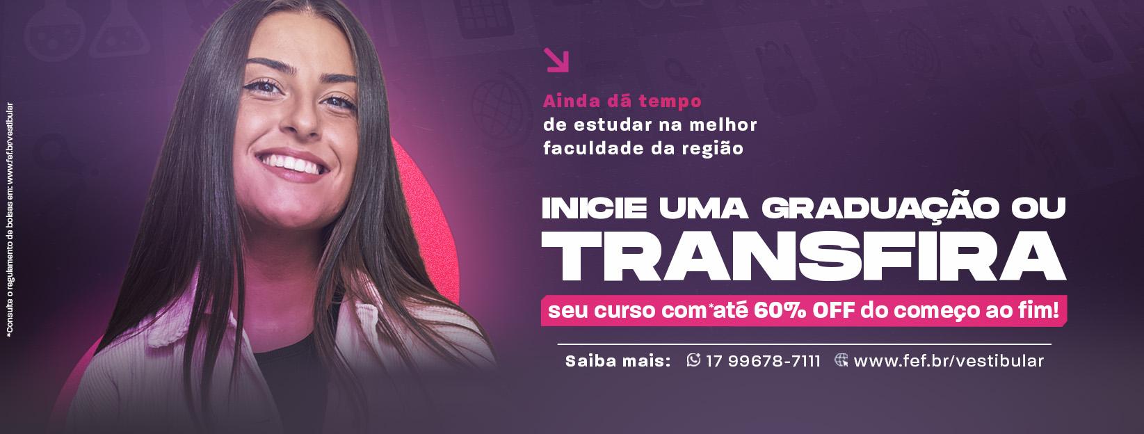 Banner Faculdades Integradas de Fernandópolis - Vestibular 2025/2
