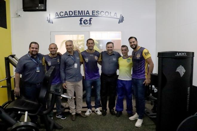 Imagem da Galeria da Notícia: FEF inaugura Academia Escola em parceria com a Lion Fitness e New Cycle