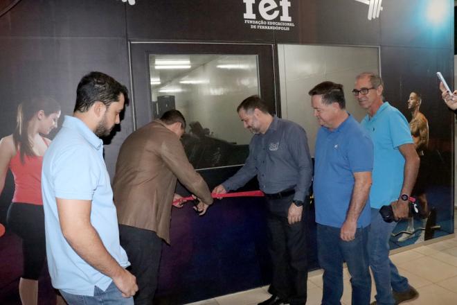 Imagem da Galeria da Notícia: FEF inaugura Academia Escola em parceria com a Lion Fitness e New Cycle