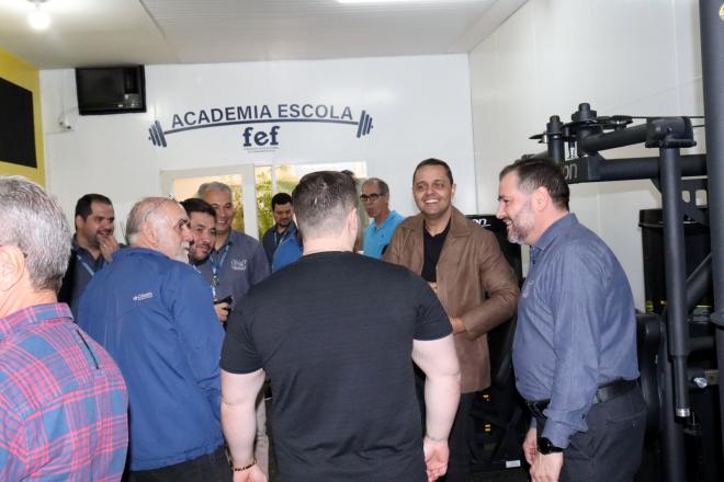 Imagem da Galeria da Notícia: FEF inaugura Academia Escola em parceria com a Lion Fitness e New Cycle