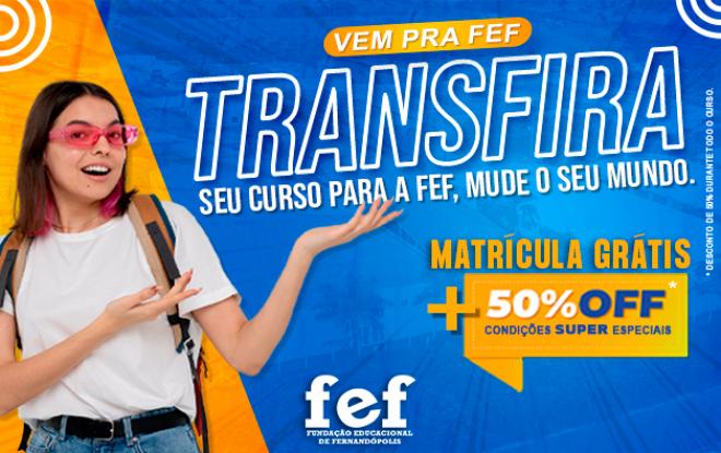 Imagem da Galeria da Notícia: FEF abre inscrições para Transferência e Vestibular de Inverno 2023
