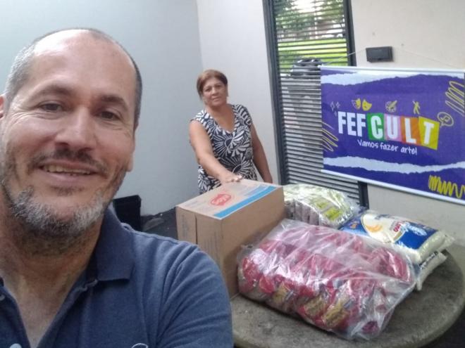 Imagem da Galeria da Notícia: FEF realiza eventos e arrecada 300kg de alimentos para entidades de Fernandópolis