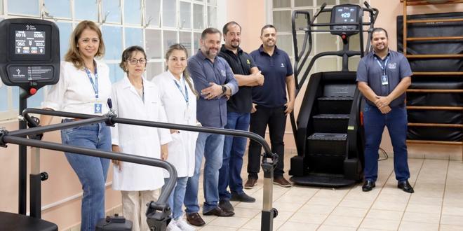 Imagem da Galeria da Notícia: FEF recebe novos equipamentos em parceria com Academia Lion Fitness-New Cycle