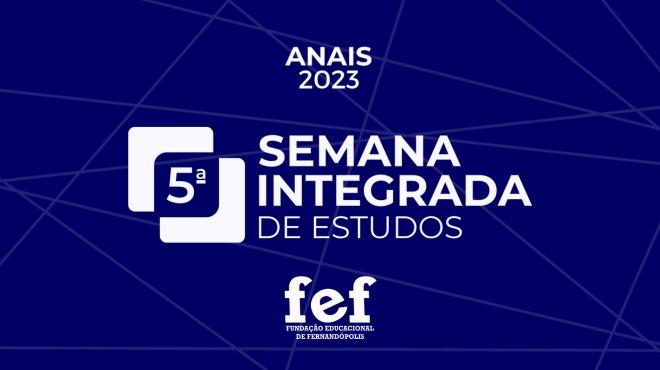 Imagem da Notícia: FEF lança primeira edição da revista Anais da V Semana Integrada de Estudos