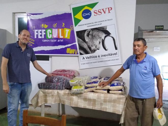 Imagem da Galeria da Notícia: FEF realiza eventos e arrecada 300kg de alimentos para entidades de Fernandópolis